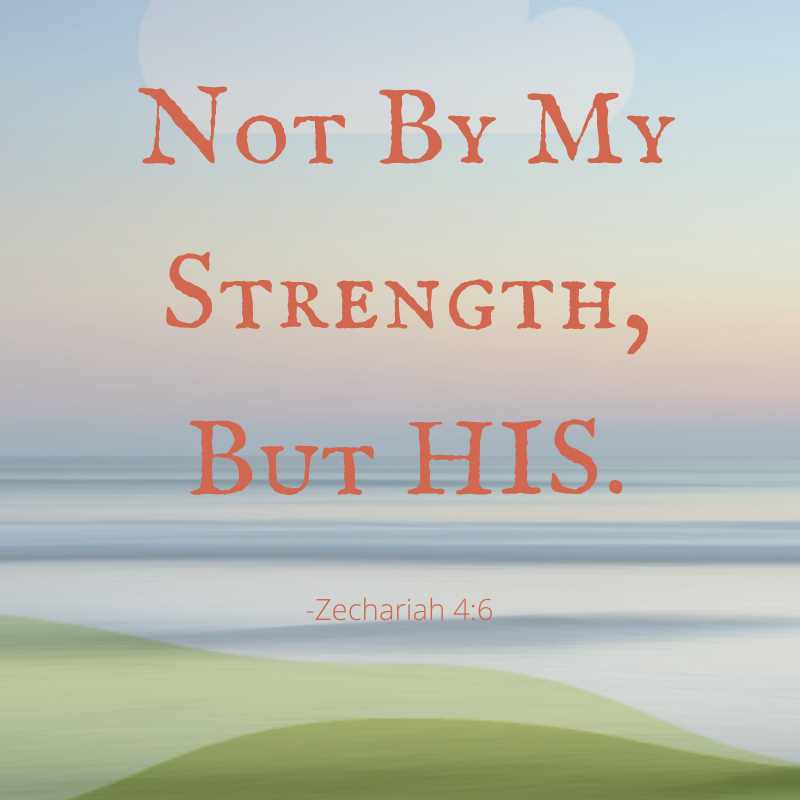 His Strength…