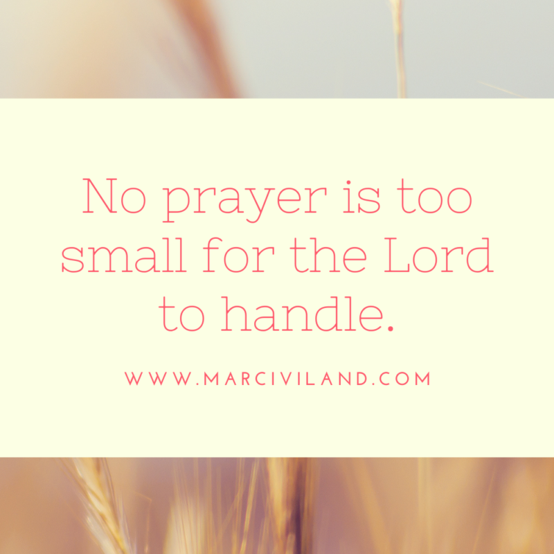 No Prayer is Too Small