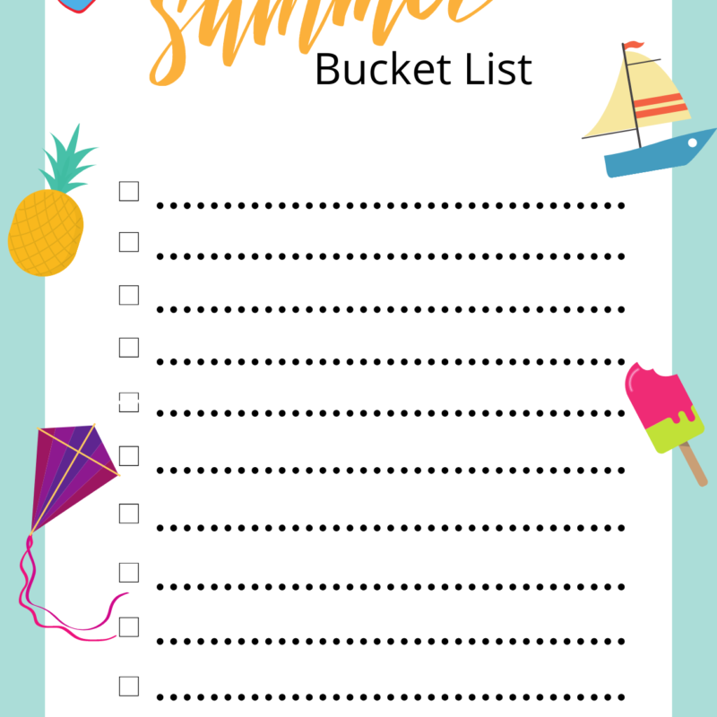 Summer Bucket List