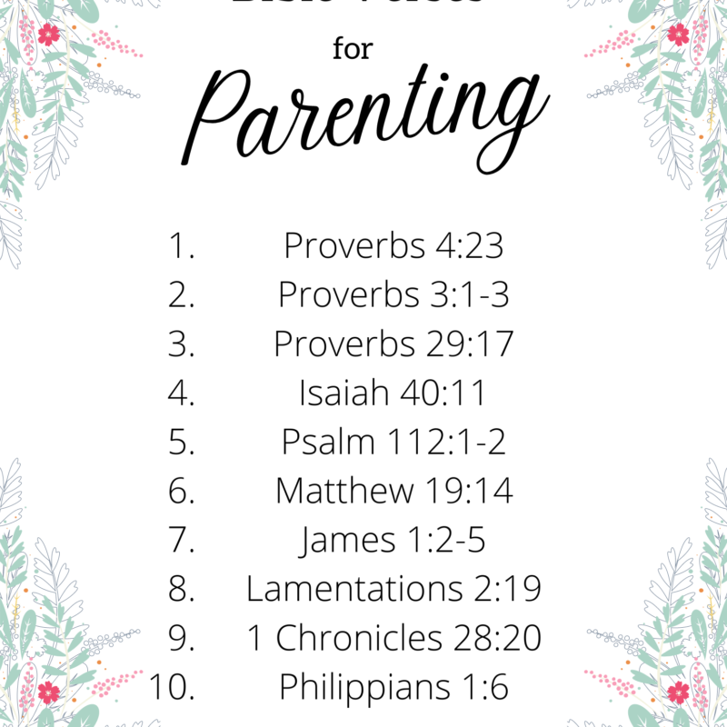 Bible Verses for Parenting