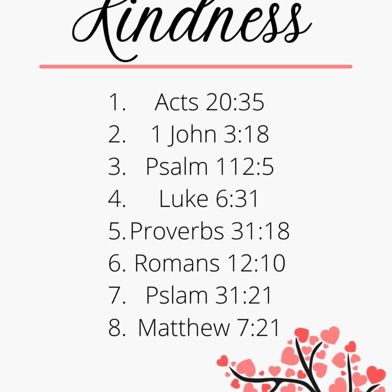 Bible Verses for Kindness